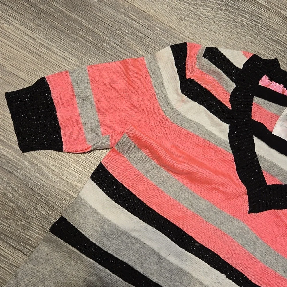 Justice Striped Sweater Dress Sz 12